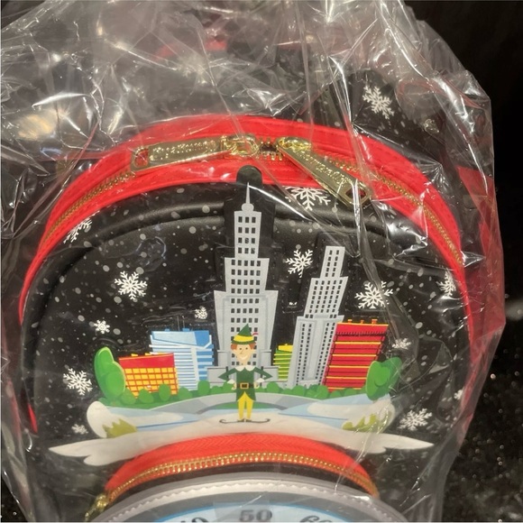 Loungefly Christmas Elf Clausometer Light Up Mini Backpack LE Sold Out Brand New - Picture 4 of 9